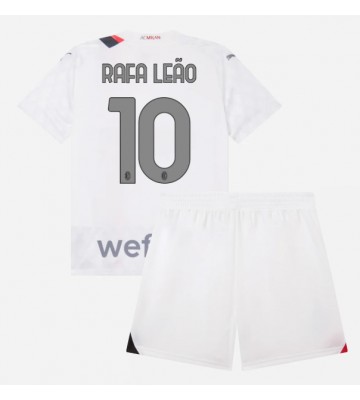Maillot de foot AC Milan Rafael Leao #10 Extérieur enfant 2023-24 Manches Courte (+ pantalon court)